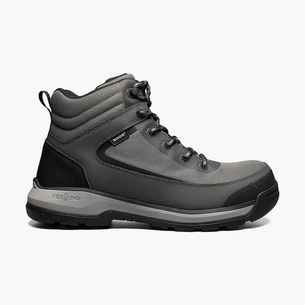 Bogs Shale Mid CT ESD Men's Work Boots, Gray Multi, 11D(M)